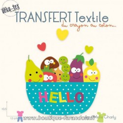 Transfert textile "5 Fruits et légumes"